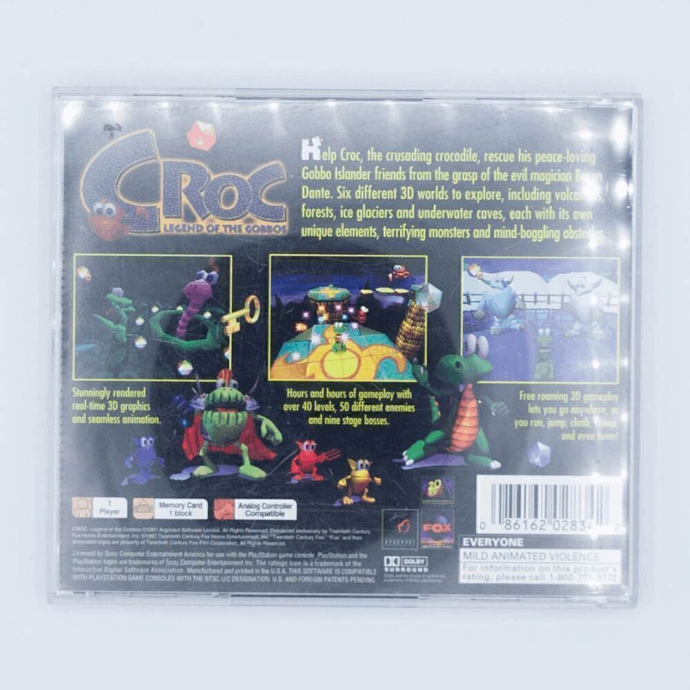 Playstation 1 Croc: Legend of the Gobbos (Tested)